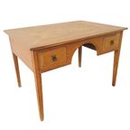 Shabby Chique Antiek Oosters Bureau Schrijftafel Blank Hout Tafel Artdeco 1920'S thumbnail 6