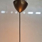 Vintage Opaline Space Age Lamp Met Gouden Randen Globe thumbnail 7