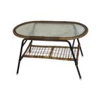 Rohe Noordwolde - Side Or Coffee Table With Rattan / Wicker And Glass Top thumbnail 4