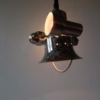 Vintage Herda Lamp Hanglamp Chroom Jaren 60 thumbnail 10