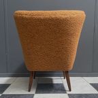Cocktail Chair 1960S In Orange Wool thumbnail 8