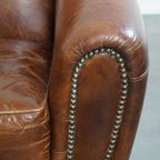 Set Van 2 Stijlvolle En Tijdloze Rundleren Design Fauteuils/armchairs Met Mooie Ronde Vormen thumbnail 14