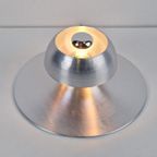 Vintage Disc Plafondlamp Aluminium Mid Century Zilver ‘70 thumbnail 5