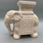 Vintage Olifant Keramiek Plantentafeltje 70's thumbnail 2