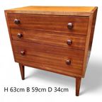 Vintage Design Ladekastje, Massief Hout H63b59d34cm thumbnail 18