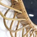 Franco Albini Rotan Spiegel Vintage thumbnail 11