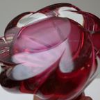 Val St Lambert Roze Glazen Tafellamp thumbnail 10