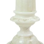 Vintage Verlichte Bijzettafel Zuil Pilaar Lamp Albast Natuursteen thumbnail 12