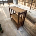 Vintage Houten Staande Rek / Etagere / Bijzettafel thumbnail 2
