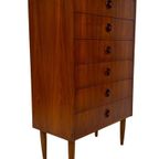 Vintage Deense Ladekast Kastje Jaren 60 Teak Fineer thumbnail 3