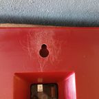 Retro The Metro Newgate Wandklok, Rood thumbnail 12