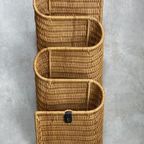 Vintage Italiaans Design Rotan / Rieten Tijdschriftenrek thumbnail 4