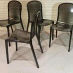 Set Van 4 Vintage Plexiglass Stoelen Eetkamerstoelen thumbnail 10