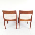 5 Vintage Teakhouten Stoelen Teddy Nieuw Gestoffeerd thumbnail 11