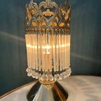 2 Beschikbaar Vintage Opaline Staafjes Tafellampen Kristal thumbnail 7