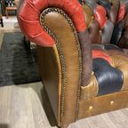 Hensford Patchwork / Multicolor Chesterfield Clubfauteuil thumbnail 4