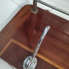 Vintage Wandkapstok Hout Metaal Jaren 60 thumbnail 9