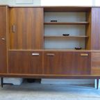 Mooie Vintage Highboard Midcentury Wandkast thumbnail 2