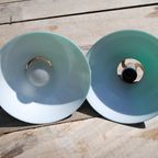 Antieke Groene Hanglampjes Glas thumbnail 4