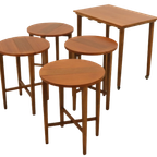 Set Nesting Tables Bijzettafels Mimiset Poul Hundevad Vintage thumbnail 9