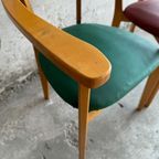 Heart Model Chairs René-Jean Caillette, France, 1950S, Set Of 6 thumbnail 6