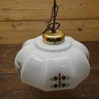 Ouderwetse Glazen Plafond Lamp Met Ketting thumbnail 2