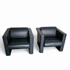 Pair / Trix And Robert Haussmann / Leather Chairs By Knoll thumbnail 20
