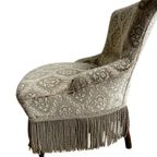 Vintage Cocktailstoel / Fauteuil / Eenzit Met Franjes thumbnail 7