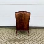 Bruin Leren Vintage Fauteuil thumbnail 3