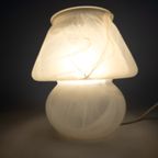 Murano - Mushroom Lamp - Space Age Lamp - Gemarmerd Glas - 70'S thumbnail 2