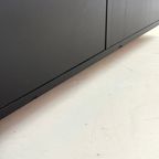 Zwart Houten Vintage Salontafel Van Fiarm Met Chromen Details thumbnail 16