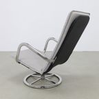 2x Vintage Draaifauteuil, 1980s Nieuwe Kussens thumbnail 7