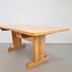 Vintage Eetkamer Set Schragentafel Bank Stoelen Krukken ´60 thumbnail 16