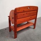 Brutalist Solid Pine Midcentury AWA Desk Vintage 70s thumbnail 9