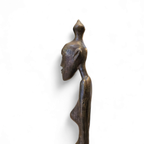African Bronze Figure Sculpture 1970s thumbnail 3