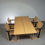 Extremely Rare Finnish Dining Set By Simo Heikkilä / Pentik. 1980S thumbnail 3