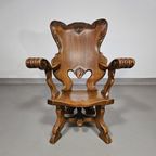 3 X Large Oak Claw Armchairs 1960S 70 X 70 X 90 Cm thumbnail 19