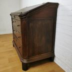 Antieke Franse Secretaire, Wandkast, Ladekast Bureau | Commode thumbnail 8