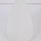 Vintage Frosted Wit Glas Kegel Tafellamp 1969 Mid Century thumbnail 6