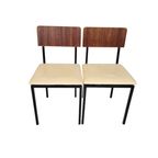Vintage - Dutch Design - (2) Eetkamerstoelen - Martin Visser Stijl - 60's thumbnail 12