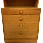 Vintage Kast Boekenkast Wandkast Jaren 60 Eiken Design thumbnail 2