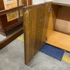 Vintage Hangende Muurkast / Wandkast In Hout thumbnail 13