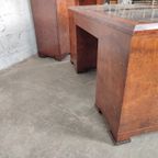 Compleet Wortelhouten Art Deco Bureau thumbnail 13