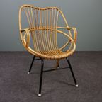 Zeldzaam Model Rotan Fauteuil, Rohé Noordwolde thumbnail 2