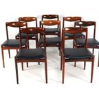 Set 8 Palissander Stoelen 'vesterlund' Vintage thumbnail 13