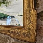 Prachtige Goudkleurige Rechthoekige Italiaanse Spiegel thumbnail 4
