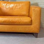 Vintage Design Leren Xl Fauteuil Loveseat, Machalke, Cognac thumbnail 4