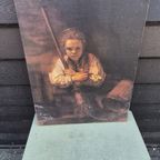 Rembrandt Van Rijn, Het Meisje Met De Bezem, Reproductie thumbnail 3