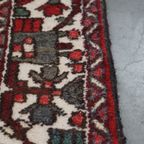 Subtiel Vintage Oosters Vloerkleed Met Onder Andere Rode En Grijze Kleuren 186x119cm thumbnail 6