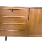 Vintage Notenhouten Sideboard Dressoir Van Franz Ehrlich Voor Veb Deutsche Werkstätten Hellerau thumbnail 8